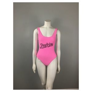 Barbie Pink One Piece Swimsuit SZ L
